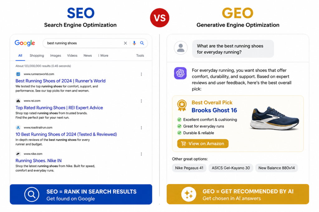SEO vs GEO: How to Get Found in the Age of AI Search